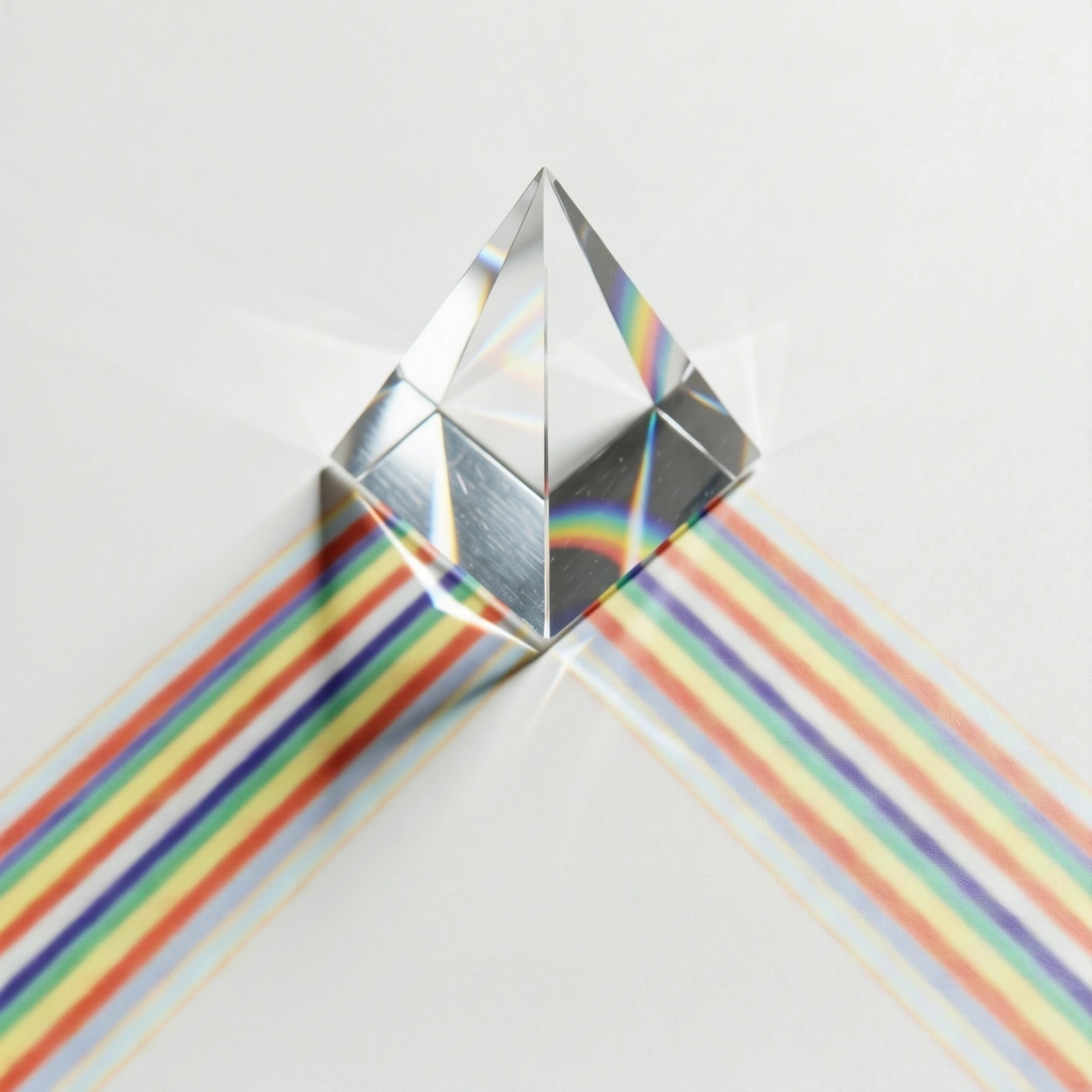 Predictive analytics light refraction metaphor